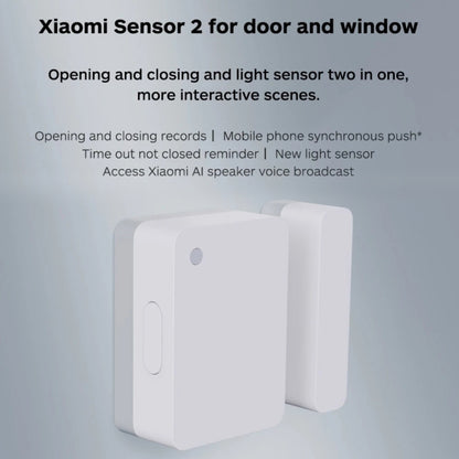 Original Xiaomi Intelligent Mini Door Window Sensor for Xiaomi Smart Home Suite Devices, with the Xiaomi Multifunctional Gateway Use (CA1001)(White) - Consumer Electronics by Xiaomi | Online Shopping UK | buy2fix