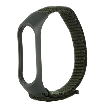 Smart Watch Nylon Woven Watch Band for Xiaomi Mi Band 3 / 4(Army Green) - Smart Wear by buy2fix | Online Shopping UK | buy2fix