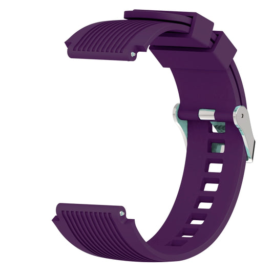 Vertical Grain Watch Band for Galaxy Watch 46mm(Purple) by buy2fix