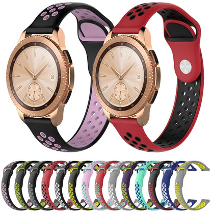 Double Color Watch Band for Galaxy Watch 42mm(Black Yellow) by buy2fix