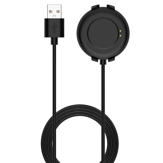 Câble de chargement USB pour chargeur de berceau magnétique Ticwatch GTK, longueur: 1 m (noir)
