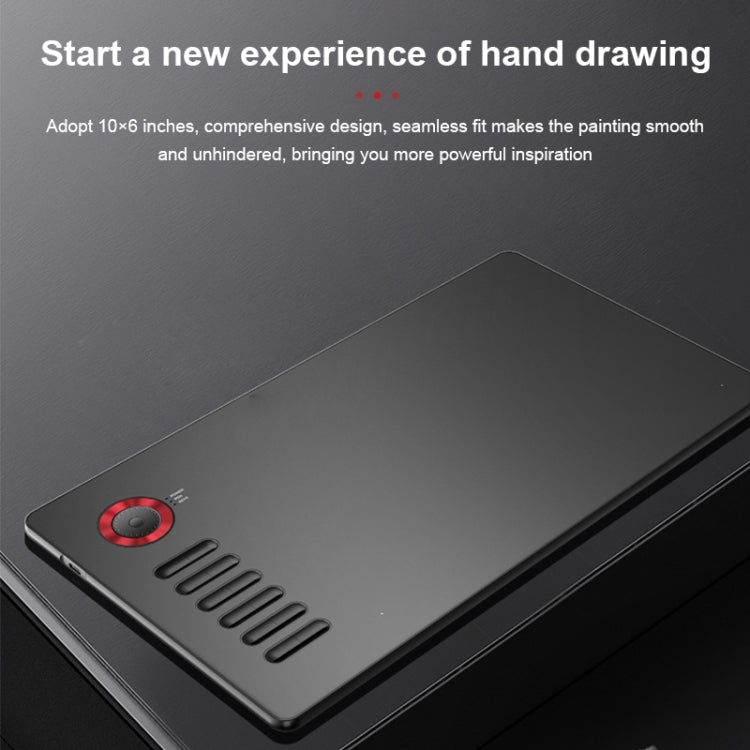 VEIKK A15PRO 10x6 inch 5080 LPI Type-C Interface Smart Touch Electronic Graphic Tablet (Red) -  by VEIKK | Online Shopping UK | buy2fix