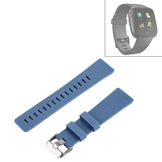 For Fitbit Versa / Versa 2 Simple Fashion Silicone Watch Band(Blue) by buy2fix