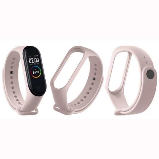 Pure Color Soft TPU Watch Bands for Xiaomi Mi Band 4, Host Not Included(Pink) by buy2fix