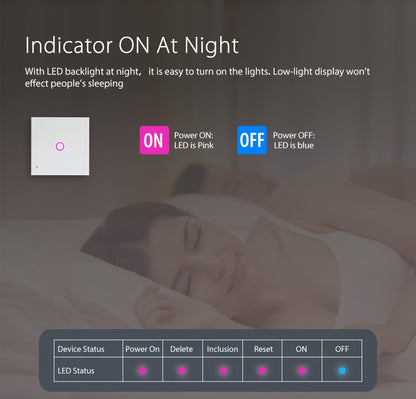 NEO NAS-SC01W Wireless WiFi EU Smart Light Control Switch 1Gang by NEO