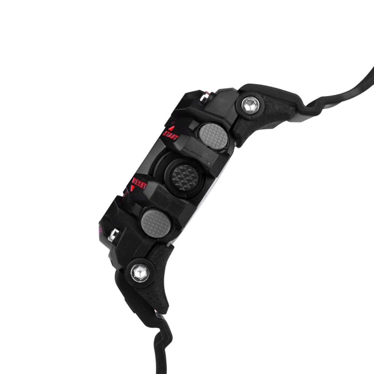 EX16 1.12 Inch FSTN LCD Full Angle Screen Display Sport Smart Watch, IP67 Waterproof, Support Pedometer / Stopwatch / Alarm / Notification Remind / Call Notify / Camera Remote Control / Calories Burned, Compatible with Android and iOS Phones(Red) by buy2fix