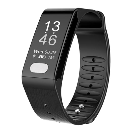 TLW T6 Fitness Tracker 0.96 inch OLED Display Wristband Smart Bracelet, Support Sports Mode / ECG / Heart Rate Monitor / Blood Pressure / Sleep Monitor (Black) - Smart Wear by buy2fix | Online Shopping UK | buy2fix