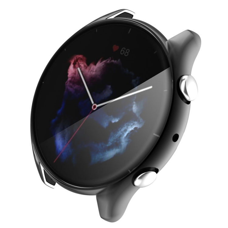For Amazfit GTR 3 / GTR 3 Pro Full Coverage TPU Electroplating Watch Case(Black) by buy2fix