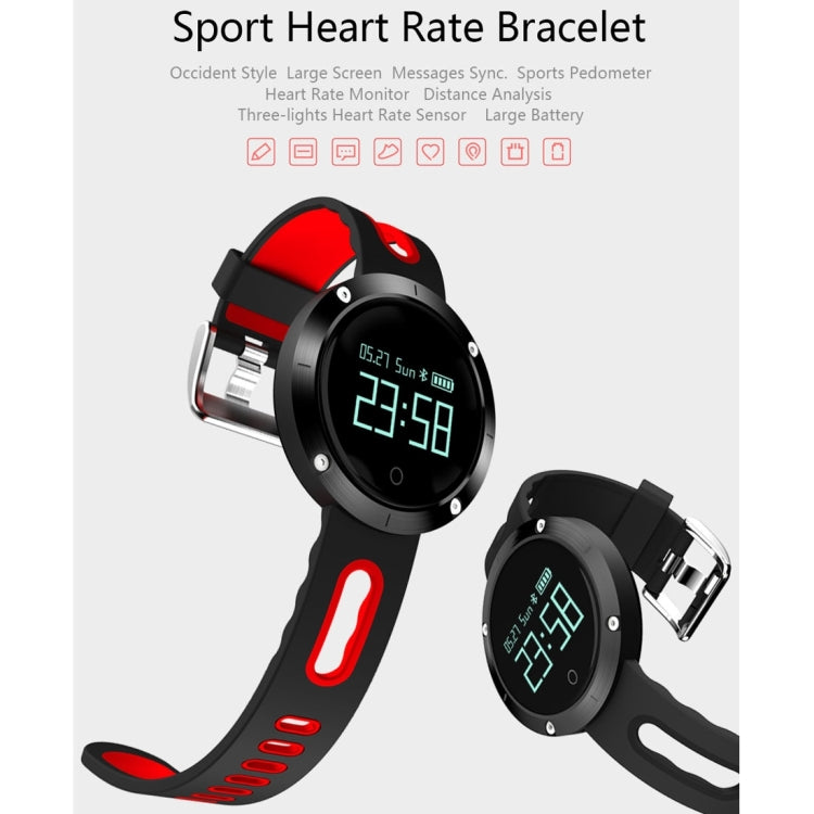 DOMINO DM58 0.95 Inch OLED Large Touch Screen Display Sport Smart Bracelet, IP68 Waterproof and Dustproof, Support Pedometer / Heart Rate Monitor / Blood Pressure Monitor / Notification Remind / Call  ... tor, Compatible with Android and iOS Phones(Black) - Smart Watches by DOMINO | Online Shopping UK | buy2fix