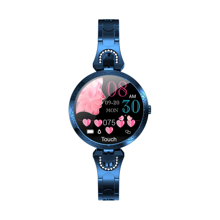 AK15 Fashion Smart Female Bracelet, 1.08 inch Color LCD Screen, IP67 Waterproof, Support Heart Rate Monitoring / Sleep Monitoring / Remote Photography (Blue) - Smart Wear by buy2fix | Online Shopping UK | buy2fix