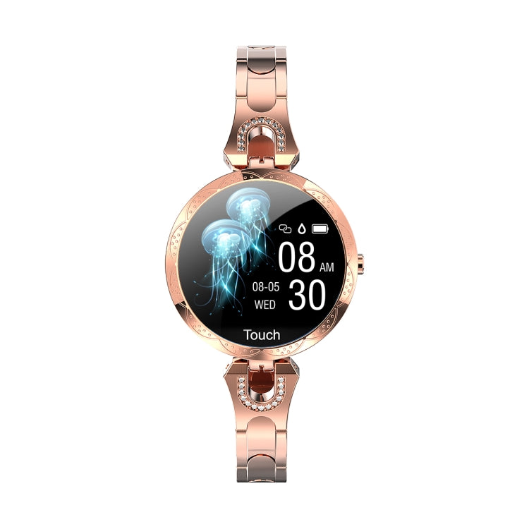 AK15 Fashion Smart Female Bracelet, 1.08 inch Color LCD Screen, IP67 Waterproof, Support Heart Rate Monitoring / Sleep Monitoring / Remote Photography (Rose Gold) - Smart Wear by buy2fix | Online Shopping UK | buy2fix