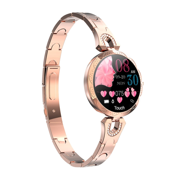 AK15 Fashion Smart Female Bracelet, 1.08 inch Color LCD Screen, IP67 Waterproof, Support Heart Rate Monitoring / Sleep Monitoring / Remote Photography (Rose Gold) - Smart Wear by buy2fix | Online Shopping UK | buy2fix