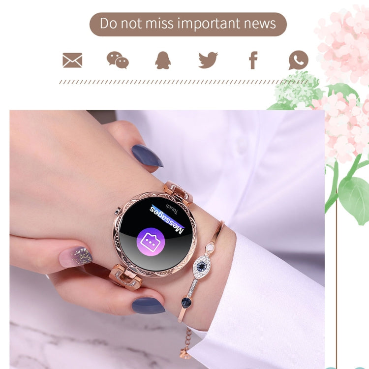 AK15 Fashion Smart Female Bracelet, 1.08 inch Color LCD Screen, IP67 Waterproof, Support Heart Rate Monitoring / Sleep Monitoring / Remote Photography (Silver) - Smart Wear by buy2fix | Online Shopping UK | buy2fix