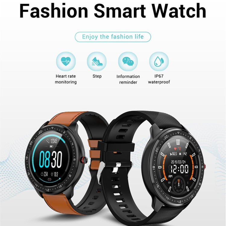 Z06 Fashion Smart Sports Watch, 1.3 inch Full Touch Screen, 5 Dials Change, IP67 Waterproof, Support Heart Rate / Blood Pressure Monitoring / Sleep Monitoring / Sedentary Reminder (Black Red) - Smart Wear by buy2fix | Online Shopping UK | buy2fix