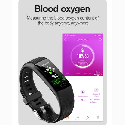 Y10 0.96 inch TFT Color Screen Smart Bracelet, Support Call Reminder/ Heart Rate Monitoring /Blood Pressure Monitoring/ Sleep Monitoring/Blood Oxygen Monitoring(Blue) - Smart Wear by buy2fix | Online Shopping UK | buy2fix