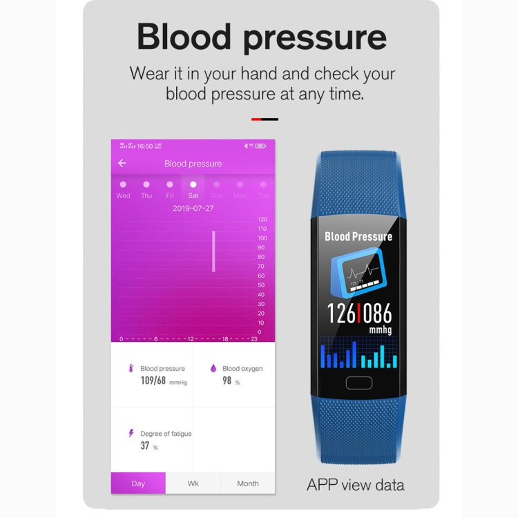 Y10 0.96 inch TFT Color Screen Smart Bracelet, Support Call Reminder/ Heart Rate Monitoring /Blood Pressure Monitoring/ Sleep Monitoring/Blood Oxygen Monitoring(Purple) - Smart Wear by buy2fix | Online Shopping UK | buy2fix