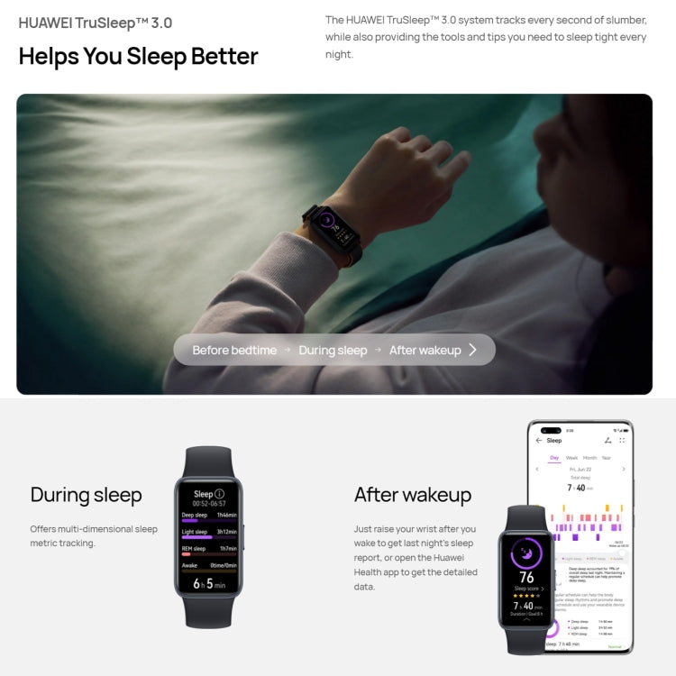 HUAWEI Band 8 Standard 1.47 inch AMOLED Smart Watch, Support Heart Rate / Blood Pressure / Blood Oxygen / Sleep Monitoring(Emerald) - Wearable Devices by Huawei | Online Shopping UK | buy2fix