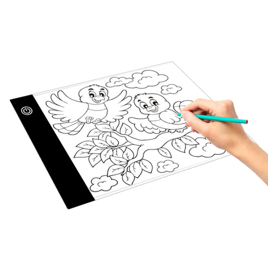 2.2W 5V LED Three Level of Brightness Dimmable A5 Acrylic USB Copy Boards Anime Sketch Drawing Sketchpad by buy2fix