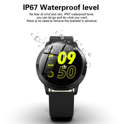 CF18 1.22 inch Color Screen IPX67 Waterproof Bluetooth Smartwatch, Support Call Reminder/ Heart Rate Monitoring /Blood Pressure Monitoring/ Sleep Monitoring (Black) - Smart Wear by buy2fix | Online Shopping UK | buy2fix