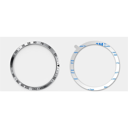 Dial Steel Protective Frame for Galaxy Watch 46mm(White + Black) by buy2fix