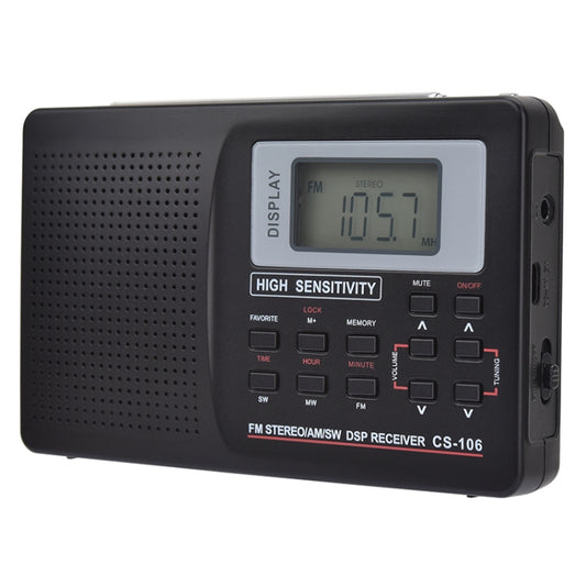 CS-106 10KHZ Multifunctional Full Band Digital Demodulation Stereo Radio Receiver by buy2fix