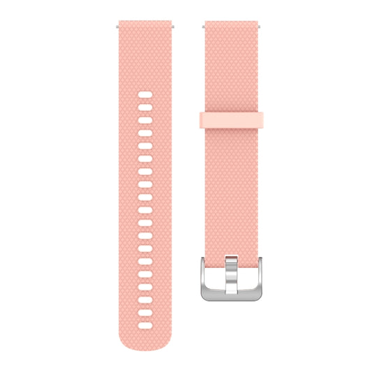 18mm Texture Silicone Wrist Strap Watch Band for Fossil Female Sport / Charter HR / Gen 4 Q Venture HR (Khaki) by buy2fix