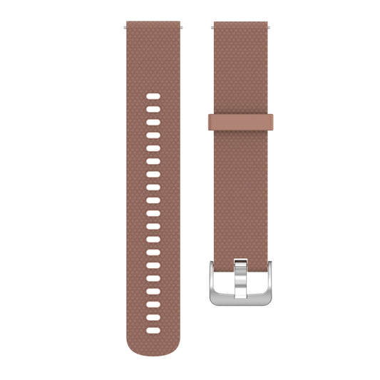 22mm Texture Silicone Wrist Strap Watch Band for Fossil Hybrid Smartwatch HR, Male Gen 4 Explorist HR, Male Sport (Brown) by buy2fix