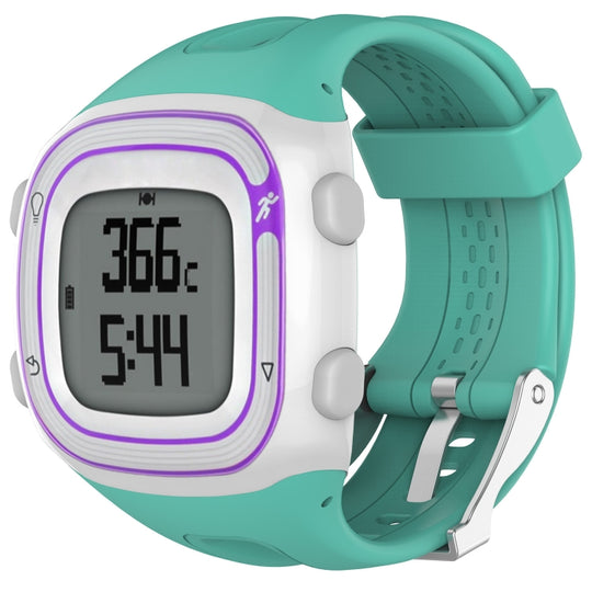 Male Style Silicone Sport Watch Band for Garmin Forerunner 10 / 15(Mint Green)