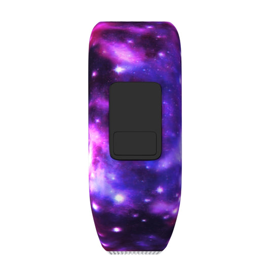 Nebula Pattern Silicone Sport Watch Band for Garmin Vivofit JR, Size: Small(Purple) by buy2fix