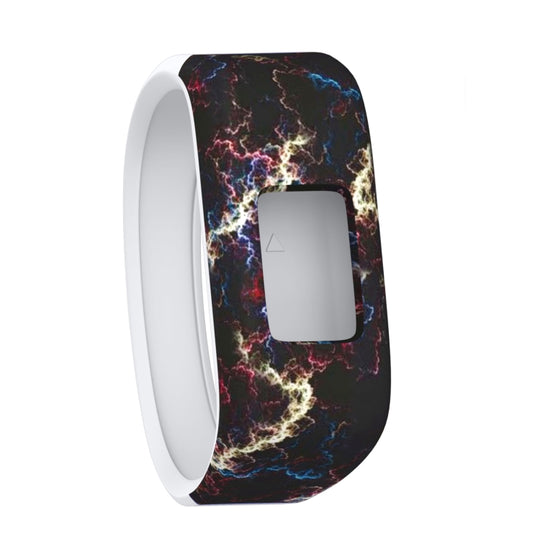 Yellow Lightning Pattern Silicone Sport Watch Band for Garmin Vivofit JR, Size: Small(Yellow)