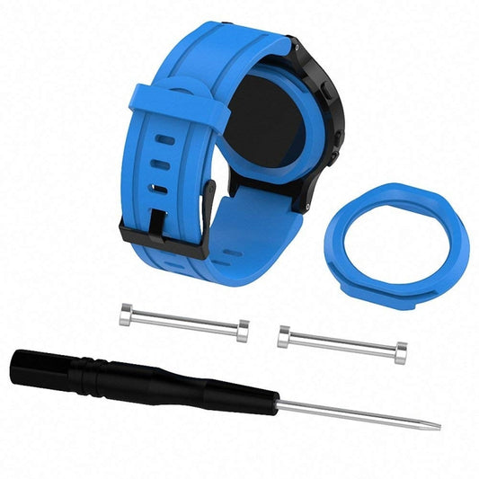 Silicone Sport Watch Band for Garmin Forerunner 225(Blue) by buy2fix