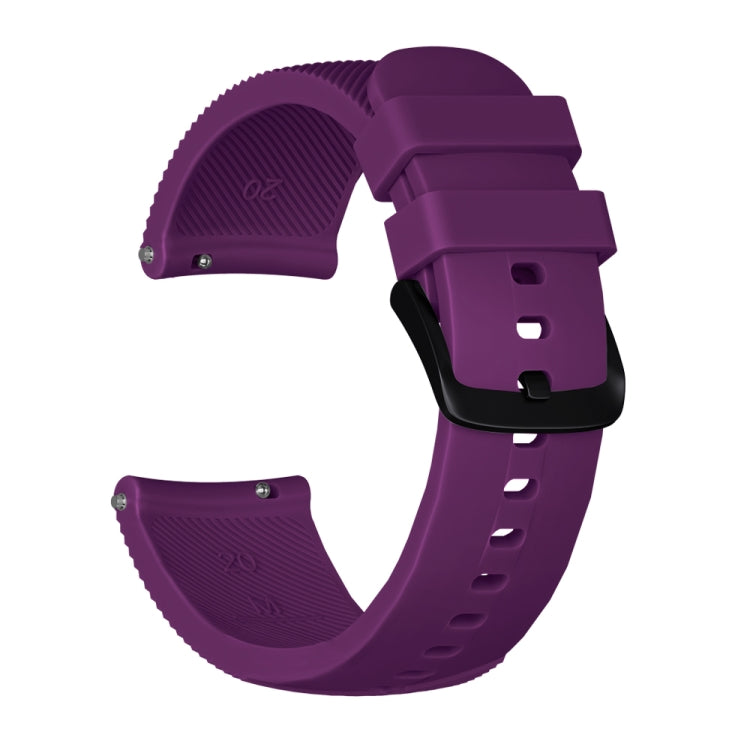 Crazy Horse Texture Silicone Watch Band for Huami Amazfit Bip Lite Version 20mm(Purple) by buy2fix