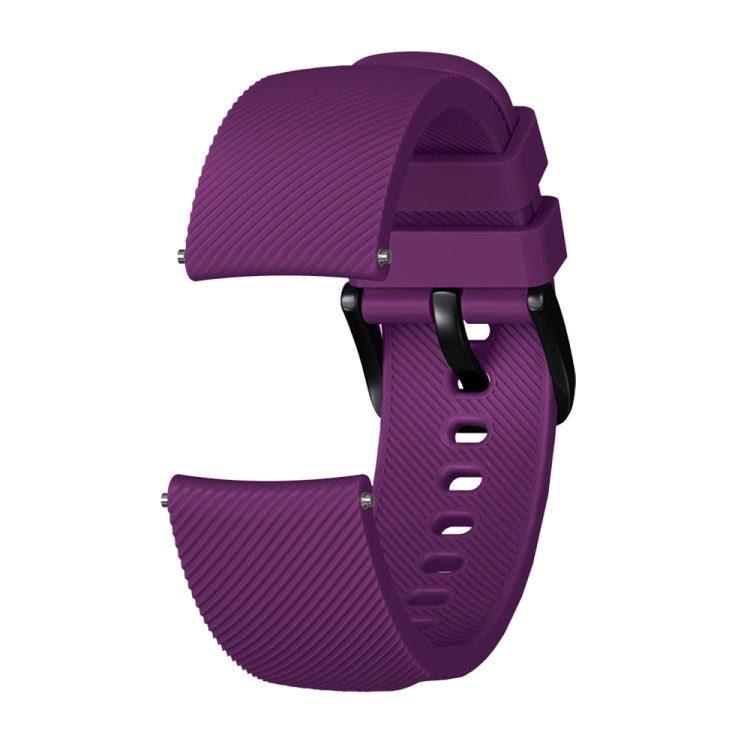 Crazy Horse Texture Silicone Watch Band for Huami Amazfit Bip Lite Version 20mm(Purple) by buy2fix