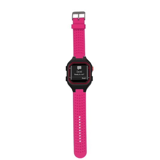 Male Adjustable Watch Band for Garmin Forerunner 25(Rose Red) by buy2fix