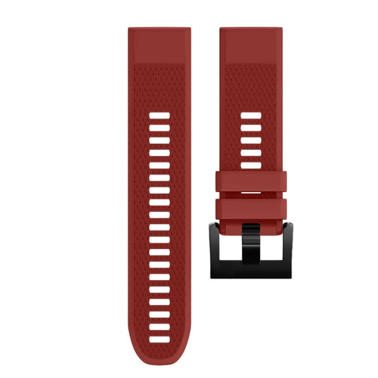 Quick Removable Silicone Watch Band for Fenix 5X 26mm(Red) by buy2fix