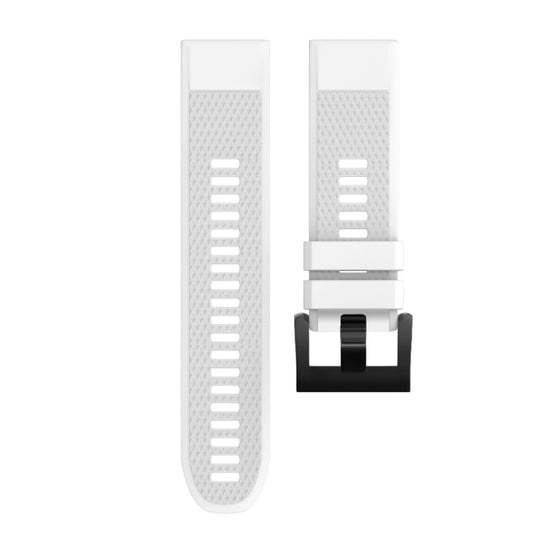 Quick Removable Silicone Watch Band for Fenix 5X 26mm(White) by buy2fix