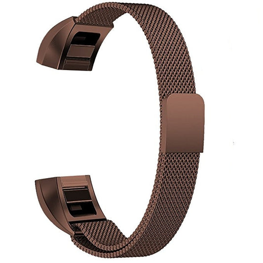 Stainless Steel Magnet Watch Band for FITBIT Alta,Size:Small,130-170mm(Coffee) by buy2fix