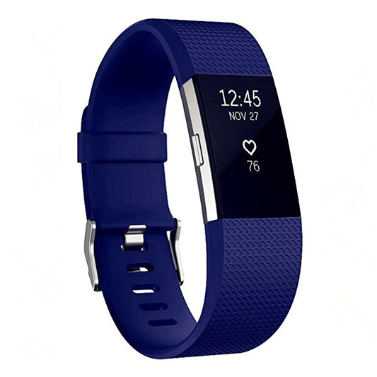Square Pattern Adjustable Sport Watch Band for FITBIT Charge 2, Size: S, 10.5x8.5cm(Blue) by buy2fix