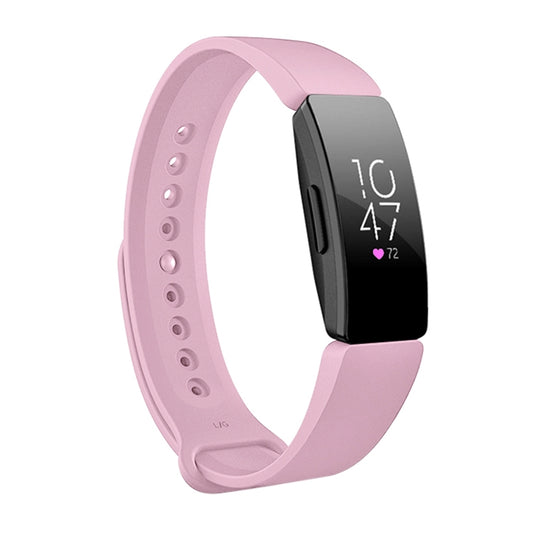Smart Watch Snap Fastener Watch Band for Fitbit Inspire HR(Pink) by buy2fix