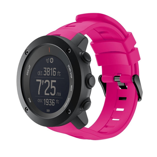 Smart Watch Silicone Watch Band for Suunto Ambit3 Vertical(Rose Red) by buy2fix