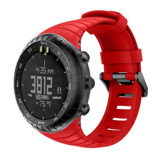 Smart Watch Silicone Watch Band for Suunto Core(Red) by buy2fix