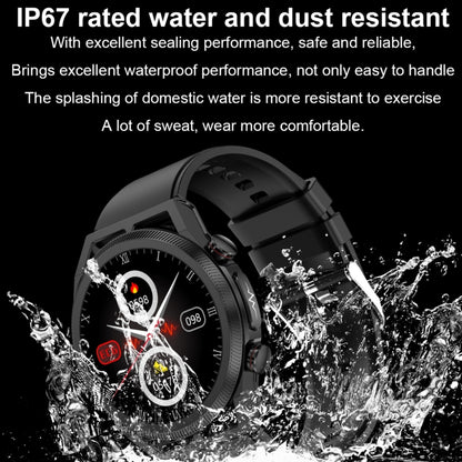 ET310 1.39 inch IPS Screen IP67 Waterproof Silicone Band Smart Watch, Support Body Temperature Monitoring / ECG (Red) - Smart Watches by buy2fix | Online Shopping UK | buy2fix