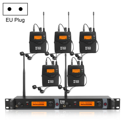IEM1200 Wireless Transmitter 5 Bodypack Stage Singer In-Ear Monitor System(EU Plug) - Consumer Electronics by buy2fix | Online Shopping UK | buy2fix