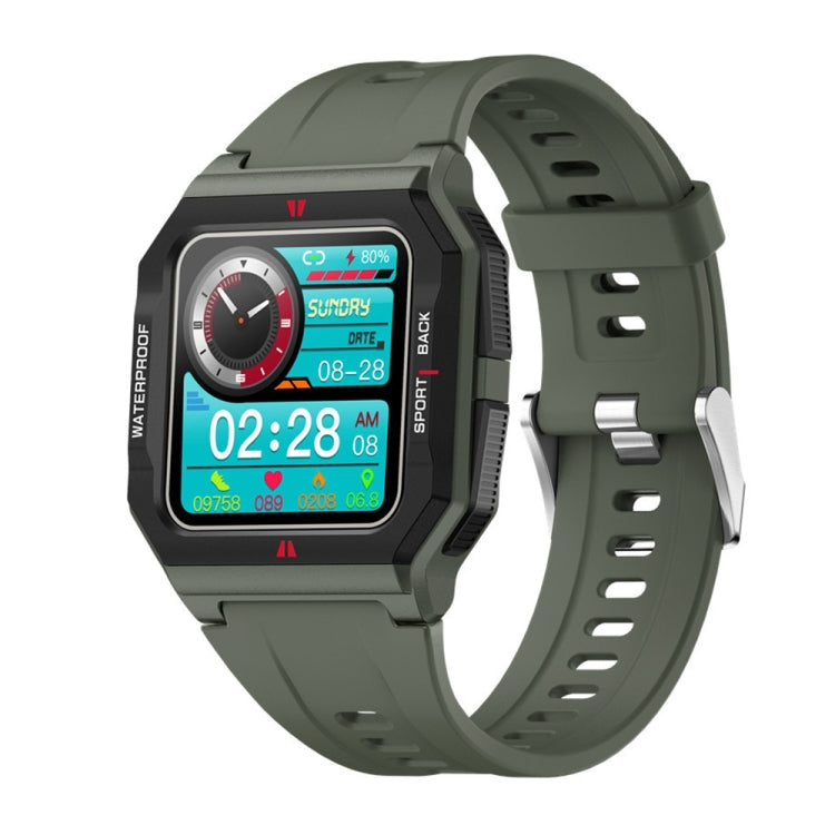 Lokmat FT10 1.3 inch IPS Touch Screen Waterproof Smart Watch, Support Music Play / Heart Rate / Blood Pressure Monitor(Green) - Smart Watches by Lokmat | Online Shopping UK | buy2fix