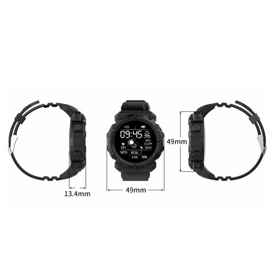 FD68S 1.44 inch Color Roud Screen Sport Smart Watch, Support Heart Rate / Multi-Sports Mode(Black) by buy2fix