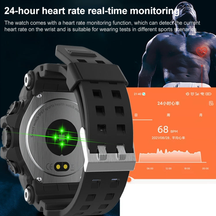 LC11 1.28 inch TFT Screen Outdoor Sports Smart Watch, IP68 Waterproof Support Heart Rate & Blood Pressure Monitoring (Black) - Smart Wear by buy2fix | Online Shopping UK | buy2fix