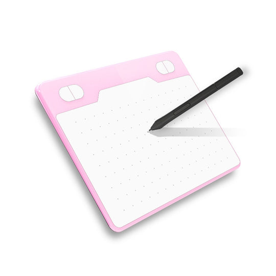 10Moons T503 Drawing Tablet Can Be Connected to mobile Phone Tablet with 8192 Passive Pen(Pink)