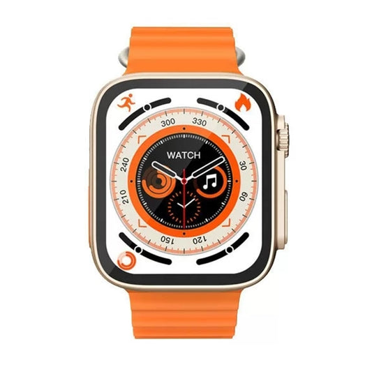T800 Ultra 1.99 inch Ocean Silicone Band Smart Watch Support Heart Rate / ECG (Orange) by buy2fix