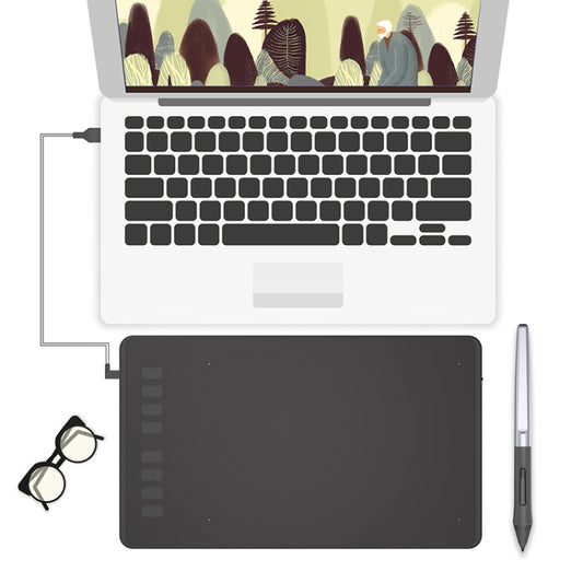 HUION Inspiroy Series H950P 5080LPI Professional Art USB Graphics Drawing Tablet for Windows / Mac OS, with Battery-free Pen by HUION