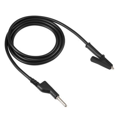 Thick Probe to Alligator Clip Test Lead Single Cable, Length: 1m (Black) - Others by buy2fix | Online Shopping UK | buy2fix